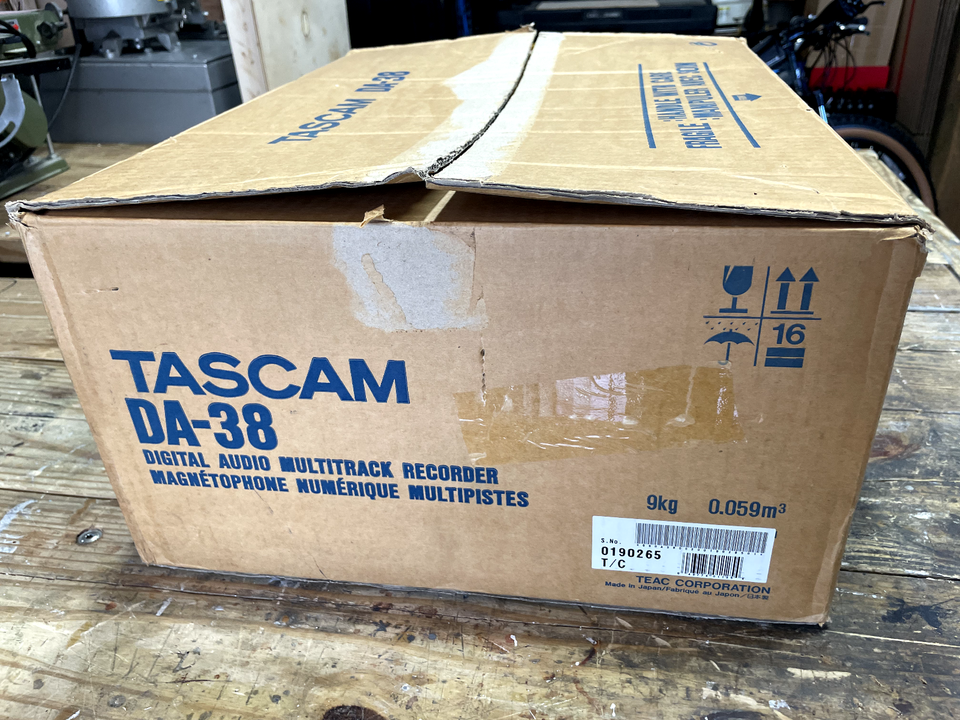 TASCAM DA-38 Digital Audio MULTITRACK Rack Mount RECORDER with original ...