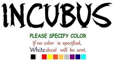Incubus Graphic Die Cut decal sticker Car Truck Boat Window Laptop Music 22"