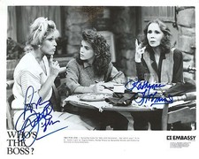 Judith Light & Katherine Helmond signed Who's The Boss B&W 8X10 Still Photo