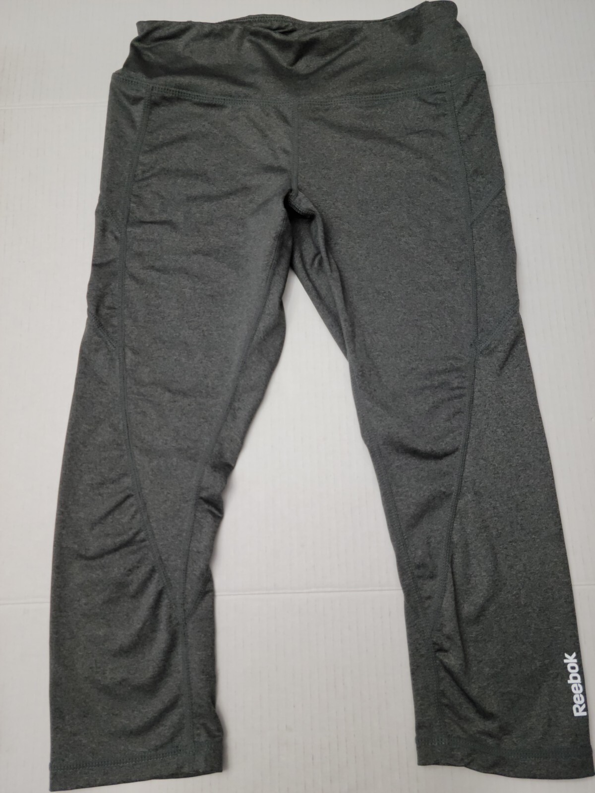 Reebok Yoga Pants Gray Capri Leggings Size Small-image