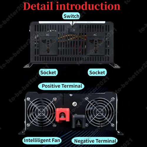 5KW 6KW 8KW 10000W 12000W 12/24/48/60/72/96V Solar Power Inverter Pure Sine Wave - Picture 4 of 27