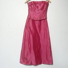 Vintage Zum Zum by Nika Livas 2 Piece Magenta beaded 90s Prom Dress