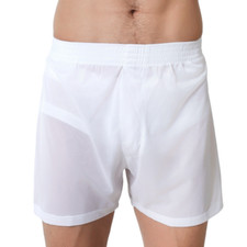 Nylon Tricot Boxer White