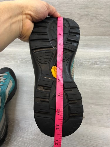 Zapatilla deportiva para mujer Asolo Sunset 9 azul gamuza atlética al aire libre senderismo sendero zapatos - Imagen 8 de 9