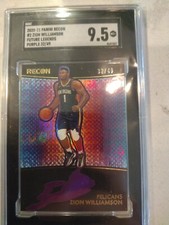2020-21 Panini Recon Future Legends Purple Zion Williamson RC #25/49 SGC 9.5