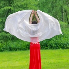 Plain Color Real Silk Veils 100 Silk Bellydance Costume Accessory