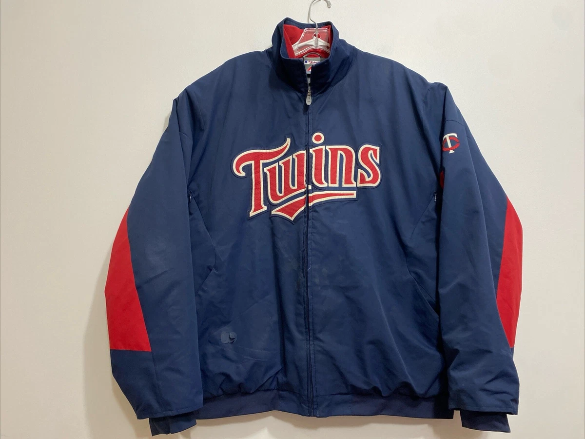 ミネソタ・ツインズ　Majestic　MLB 　ジャケット Men's Minnesota Twins Majestic Navy On-Field Therma Base Thermal