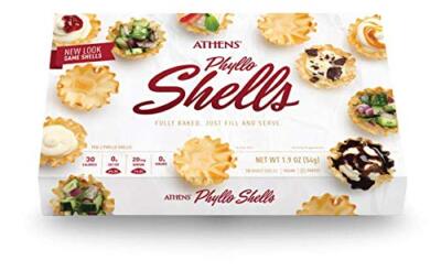 Athens Mini Fillo Shells Pack of 3 Crispy Phyllo Dough 19 Ounces Perfect for ...
