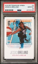 2018 Rittenhouse WNBA Jessica Breland PSA 10 Atlanta Deam North Carolina Heels