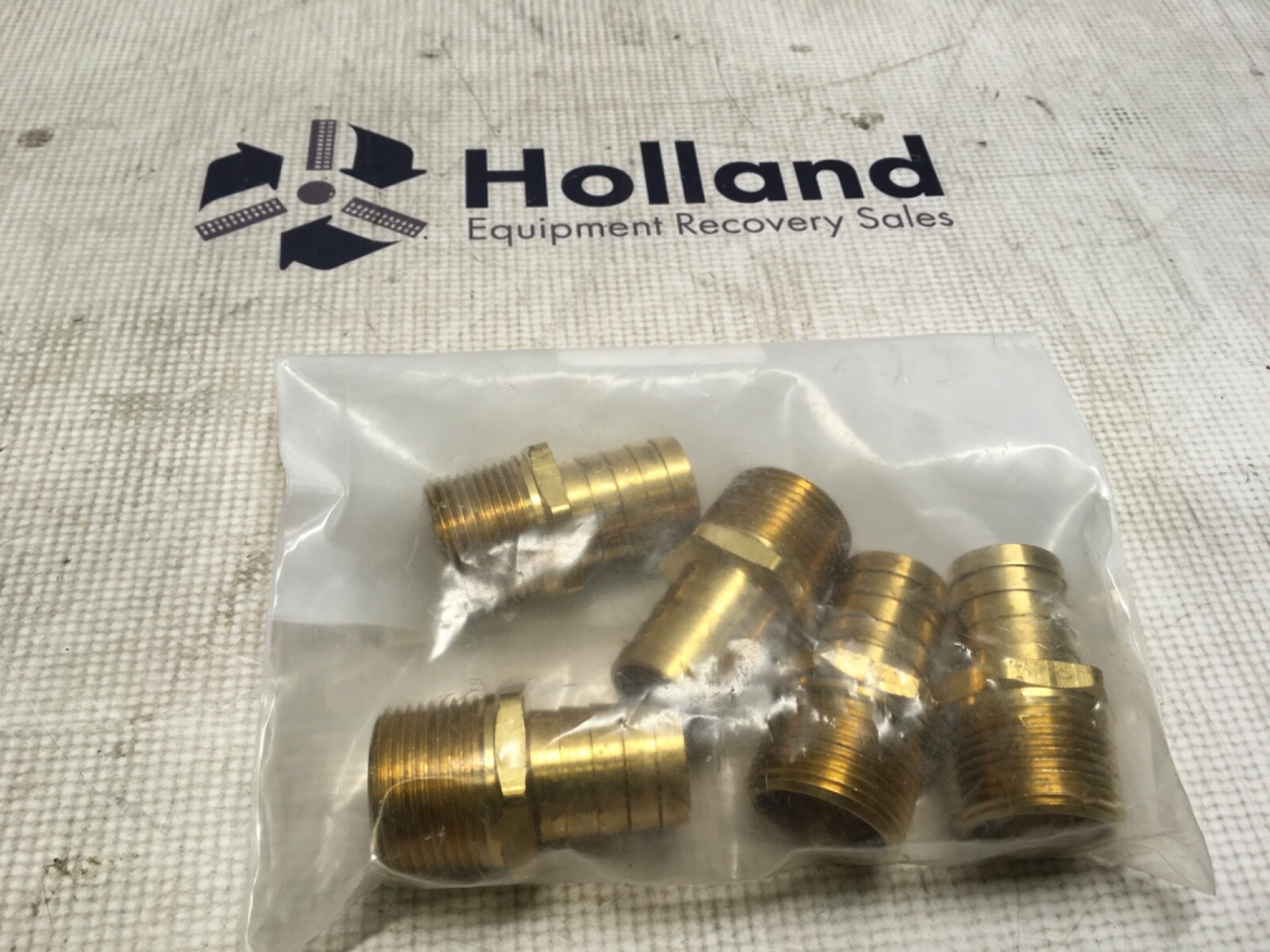 5-Parker hose fittings, 125HBL-16-16, NOS, KP-1146