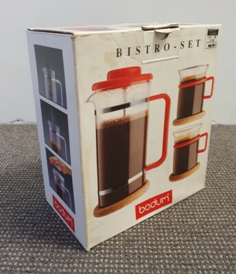 🔶️VINTAGE RETRO SWISS BODUM BISTRO COFFEE SET BOXED CARSTEN