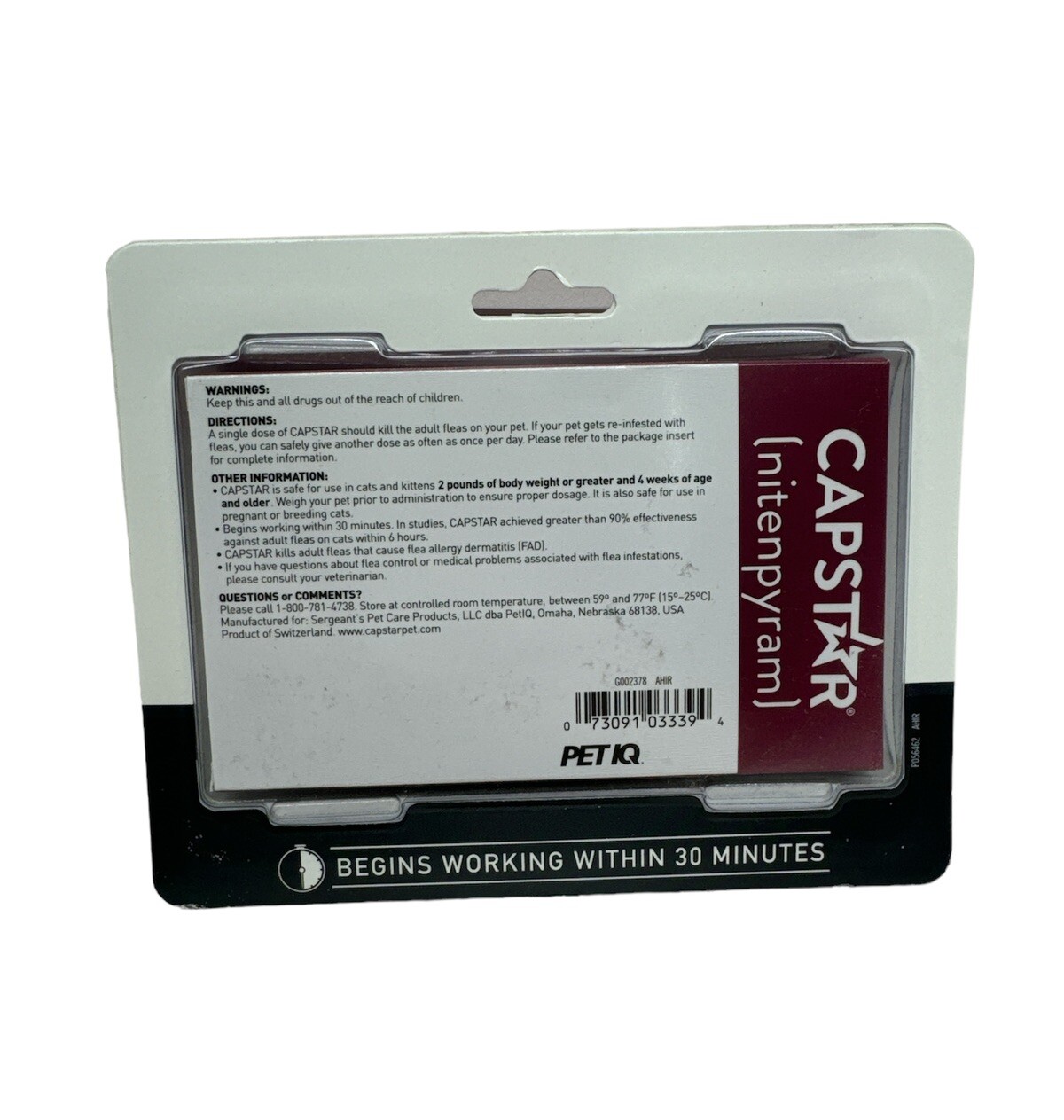 Capstar for Cats nitenpyram 11.4mg 6 tablets for cats 225 Lbs. eBay