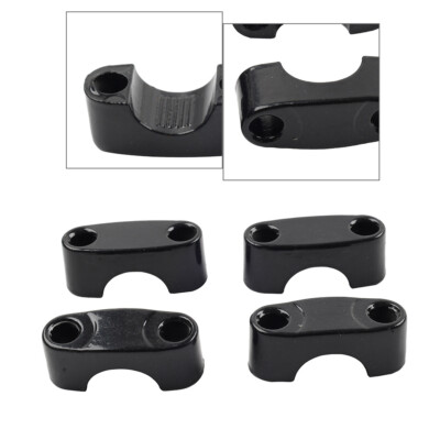 2x Black 22mm 7/8'' Motor HandleBar Mount Clamp Riser Adapter Dirt Pit Bike ATV