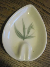 VTG Single Rest WINFIELD white teardrop ashtray ceramic Santa Monica CA USA