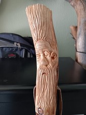 hand carved walking stick