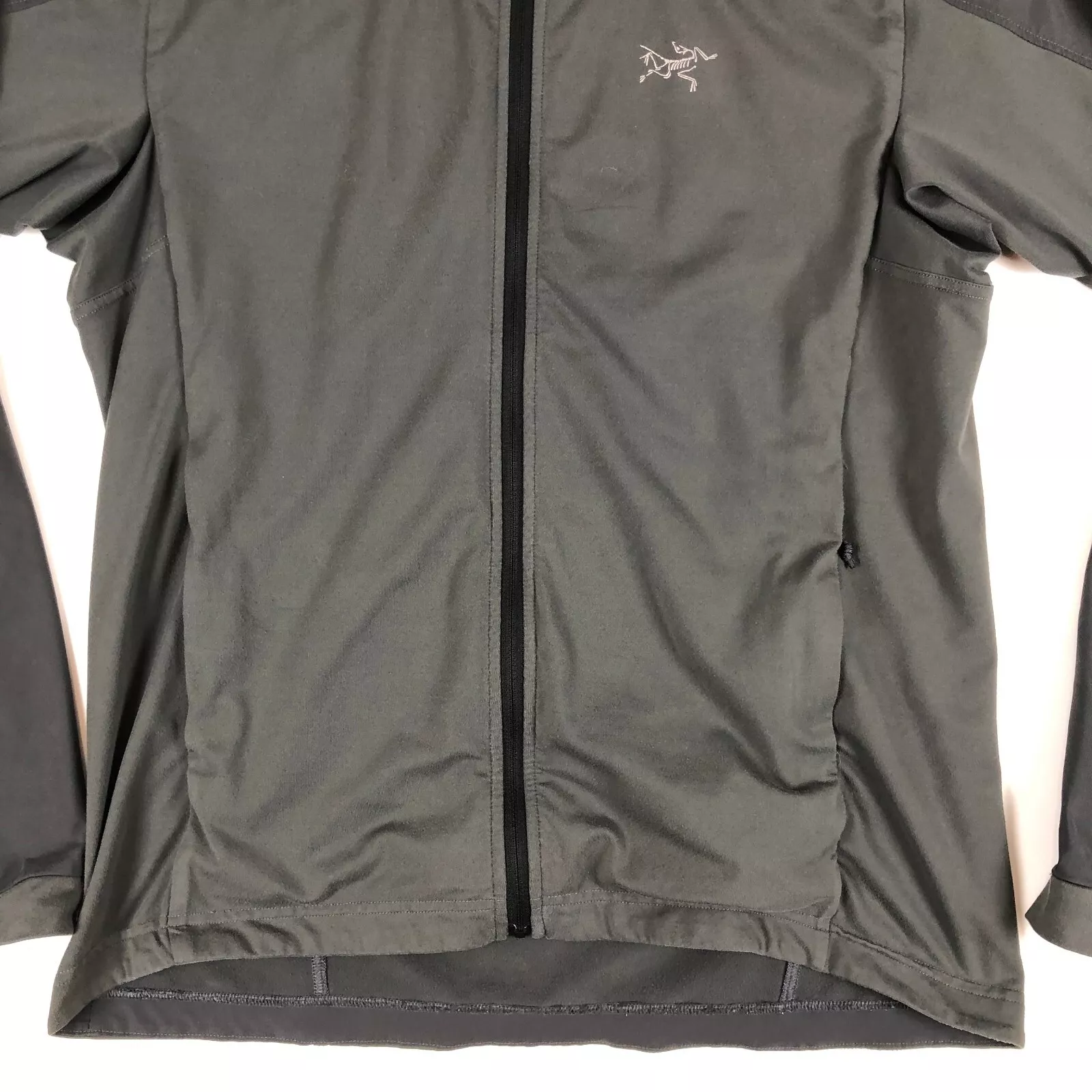 arcteryx stradium full zip fleece lined running jacket