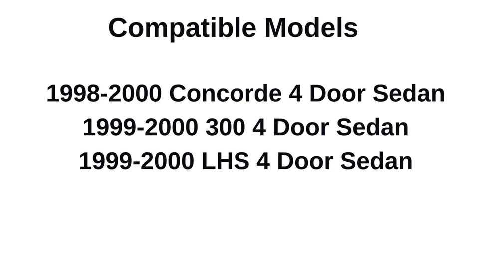 Fits 98-00 Chrysler 300M/LHS/Concorde Sedan Driver Side Front Door Window Glass Foto 3 de 4