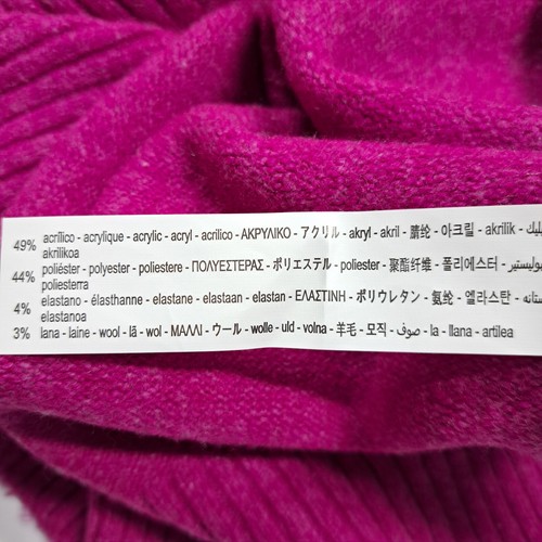 ZARA Sweater Dress Girls 13-14 Fuchsia Pink Knit Mock Neck Long Sleeve Holiday - Picture 8 of 8