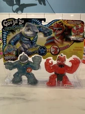 Heroes of Goo Jit Zu Dino X-Ray Fossil Faceoff Versus Pack - Thrash vs Verapz