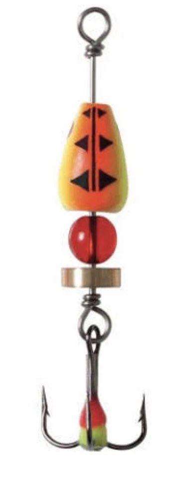 Clam Time Bomb Rattle Spoon 1/8 OZ Glow Chartreuse