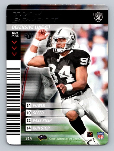 2001-02 NFL Showdown 1st Edition Tony Bryant #314