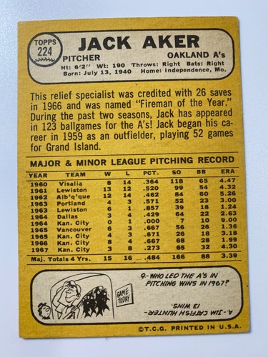 1968 Topps Complete Your Set 1-533 VG to Near Mint Free Shipping - Picture 37 of 81