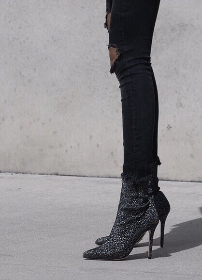 Bianco Shoes Tony Bianco Hank Tony Bianco Davis Heel Glitter