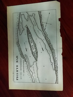 1899 Sketch Map of Pigs Eye Bar Island