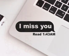 I Miss You Phone Text Message Love Truck Car Vinyl Decal Sticker
