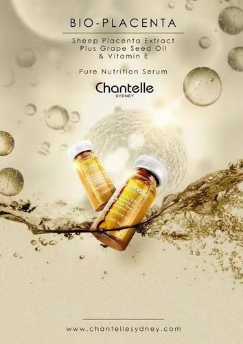 New Chantelle Bio Placenta 100% Pure Sheep Placenta Essence 6 x 10ml Serum Gold - Picture 8 of 11