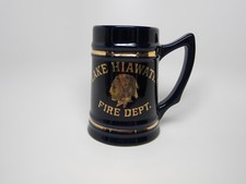 Vintage Lake Hiawatha Fire Dept. Cup Mug Beer Stein