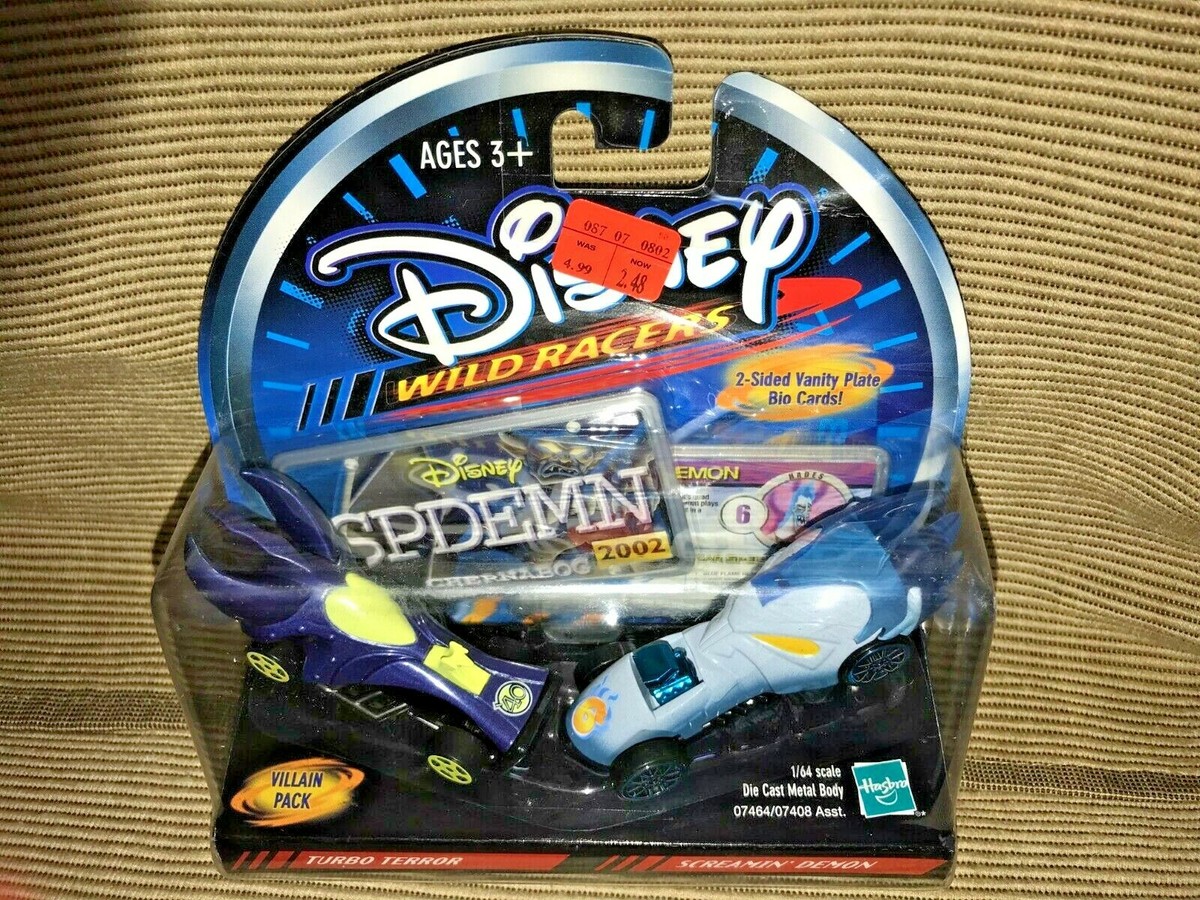 New 2002 Hasbro Disney Wild Racers Spdemn Villain Turbo Terror