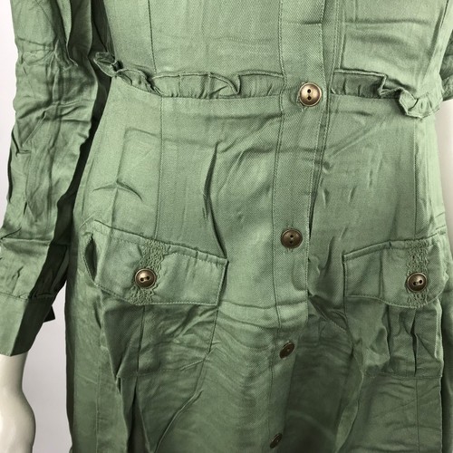Matilda Jane Tree Baldachin Kleid grün hoch niedrig Taschen Spitze Rüschen Damen XS neu mit Etikett - Bild 6 von 11
