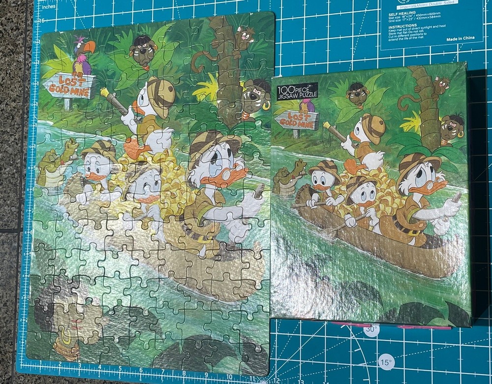 VINTAGE 1986 Golden Brand DUCKTALES Disney Puzzle in BOX