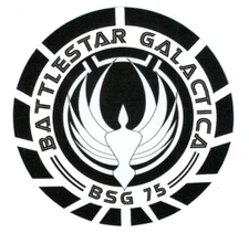 Battlestar Galactica BSG 75 Sci Fi Decal Bumper Sticker Starbuck Apollo Cylon 