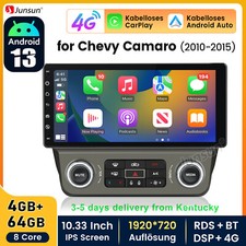 10.33"4+64G Android13 Carplay For Chevy Camaro 2010-2015 Car Radio GPS Head Unit