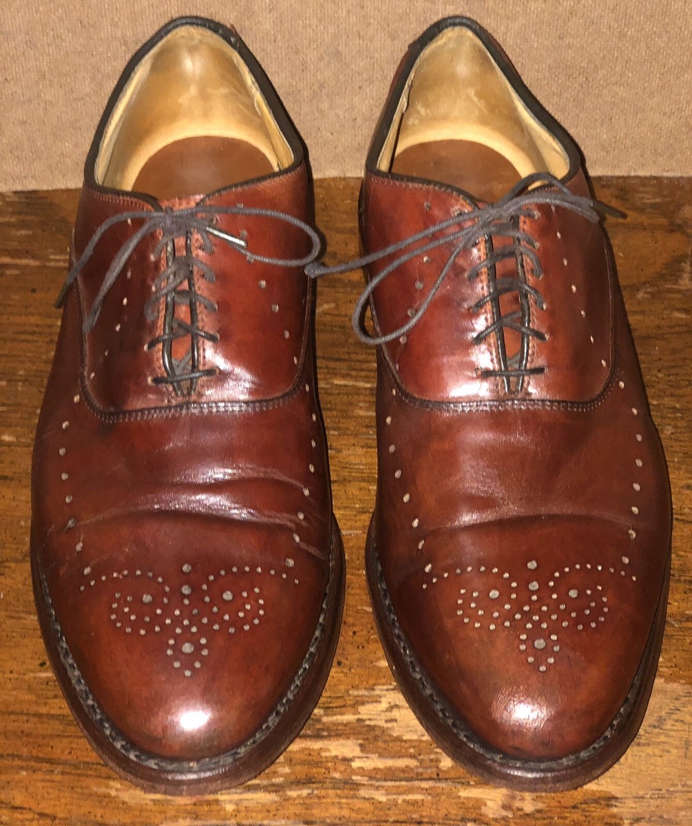 Allen Edmonds Weybridge Chestnut Brown Leather Oxford Men