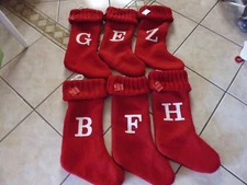 Christmas Stocking  Decoration + Letter A B C D E F G H I J K L M N O P Q R