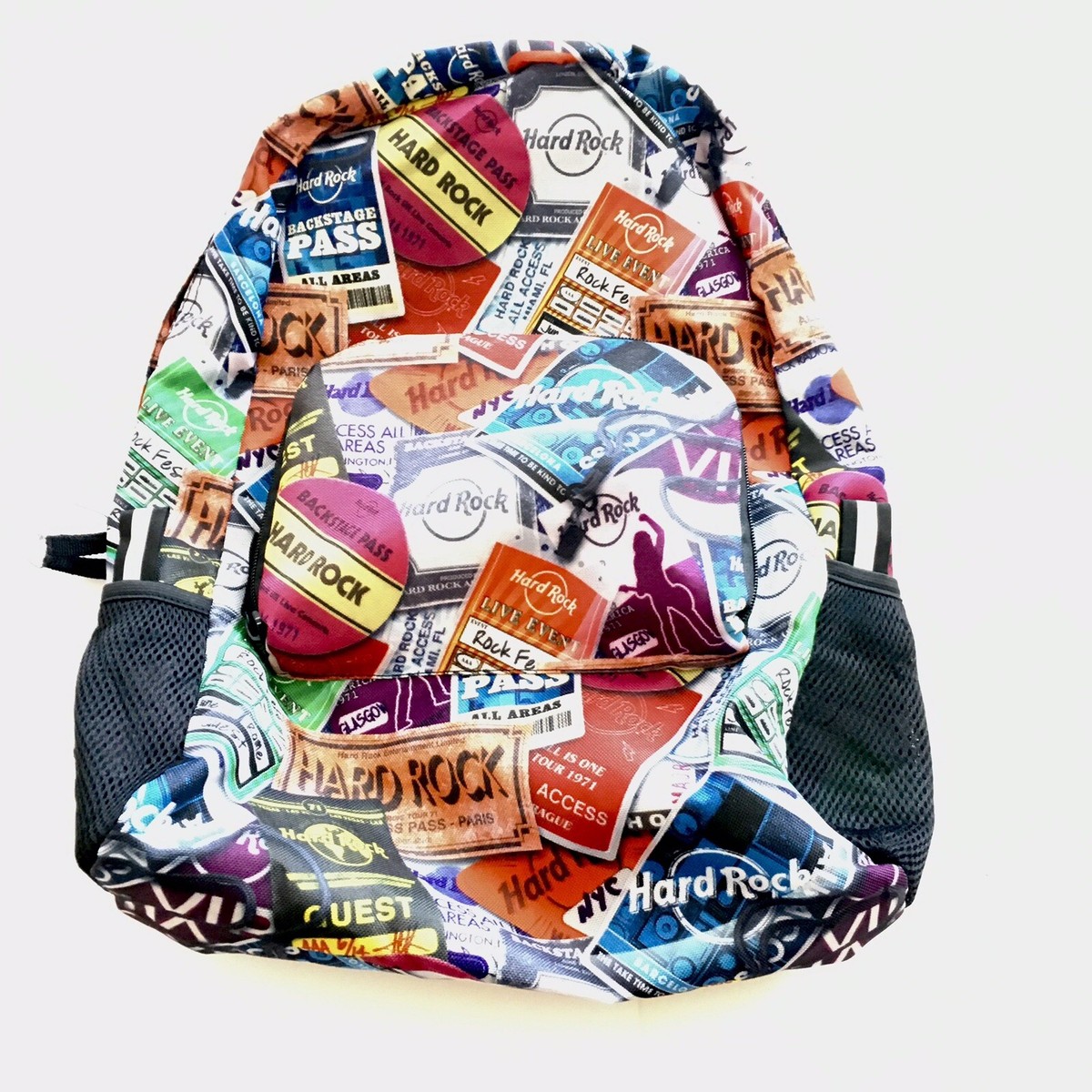 Hard Rock Café 2020 Backstage Pass Backpack School Travel Vacation Music Hard Rock Cafe 2020 Backstage Pass Print Backpack 18 main image 2