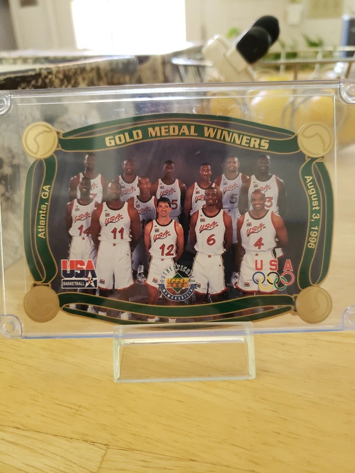Ganadores de medalla de oro 1996 Upper Deck equipo de Estados Unidos #1584/5000 Foto 2 de 4