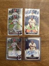 2022 Bowman Chrome AUTO Logan Cerny #CPA-LC (AU, RC)+SANG+ALL6