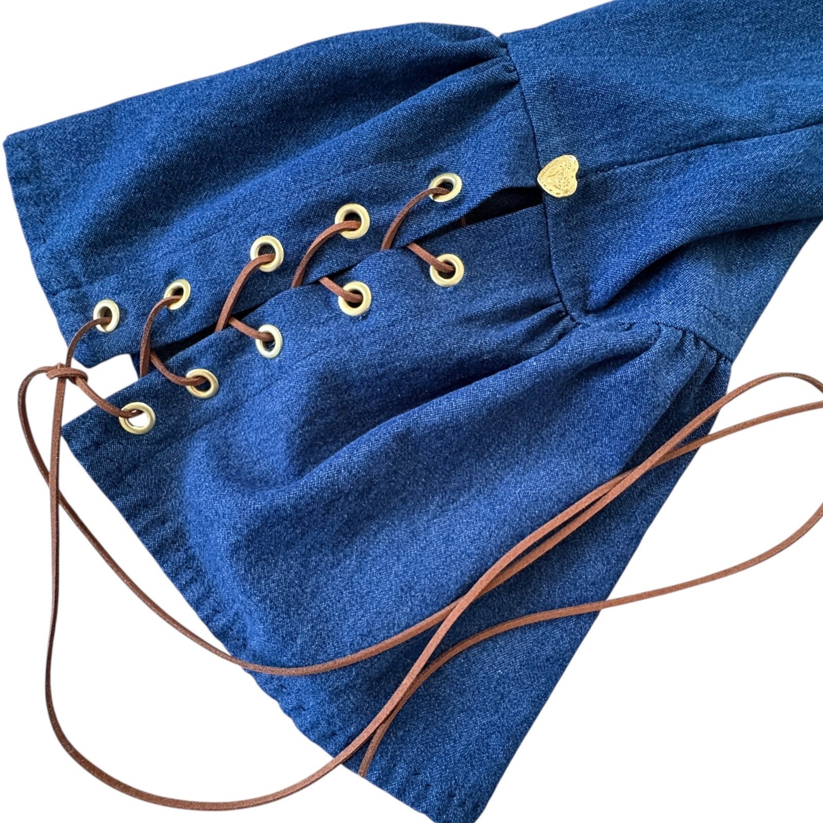 Upcycled Vintage Denim Jacket Boho Western Rodeo Horse Tapestry Lace Bell Sleeve