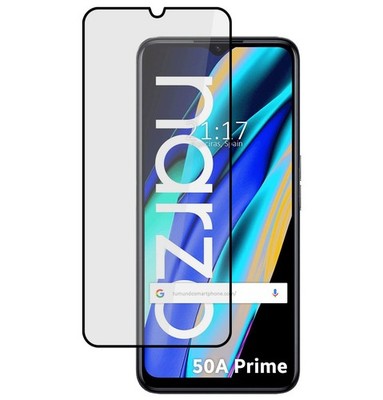 Protector Glas Gehärtet Voll 5D Voller Kleber Schwarz Für Realme Narzo 50A Pri