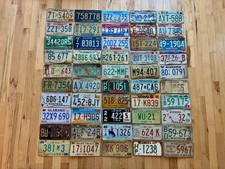 Vintage 20 Years or Older 50 Roadkill Condition License Plates