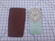 Vintage Dalton Aerial Dead Reckoning Computer Weems Instructions Leather Case