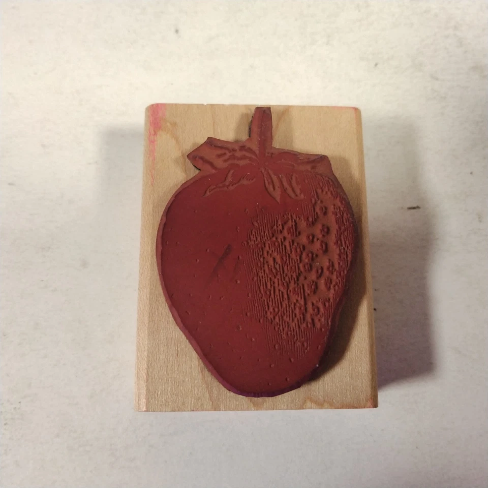 Штамп клубничный резиновый Francisco 1 и 1/2 X 2 дюйма - Изображение 3 из 3