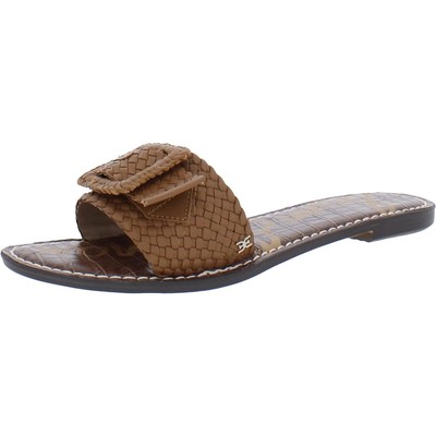 Sam Edelman Womens Gabriela Tan Slide Sandals Shoes 5 Medium (B,M) BHFO 9113