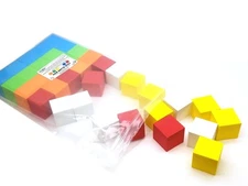 Pack of 36 D6 Large 2" 50mm Blank Foam Dice - Assorted Colors