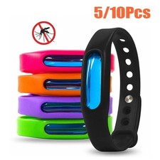 Anti Mosquito Insect & Bug Repellent Bracelet Bands Silicone Wristband 1- 10 PK
