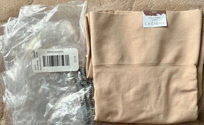 CACIQUE The Slimmer Short Size 22/24 NUDE BEIGE NEW WITH TAGS